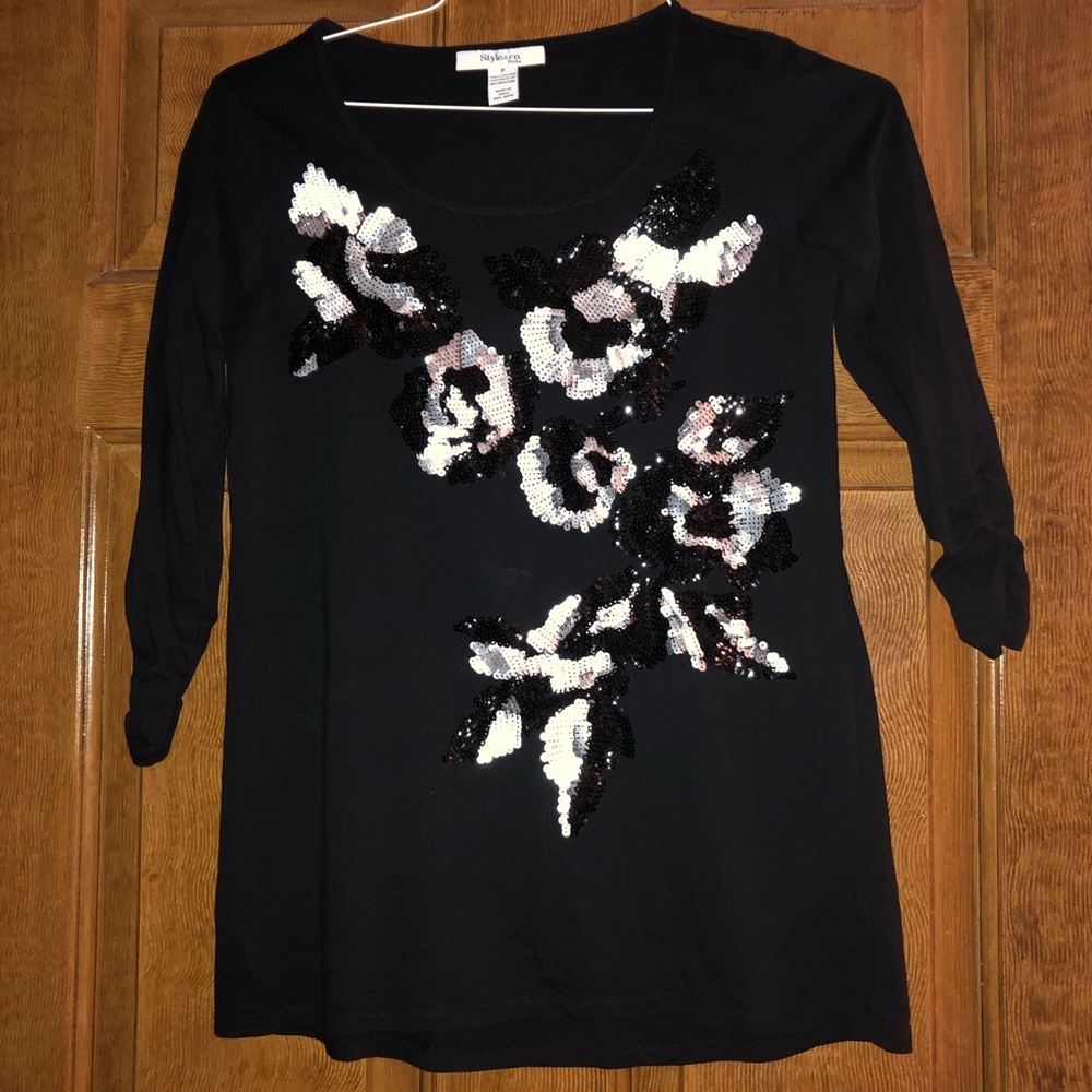 Style & Co.  Sequinned Shirt